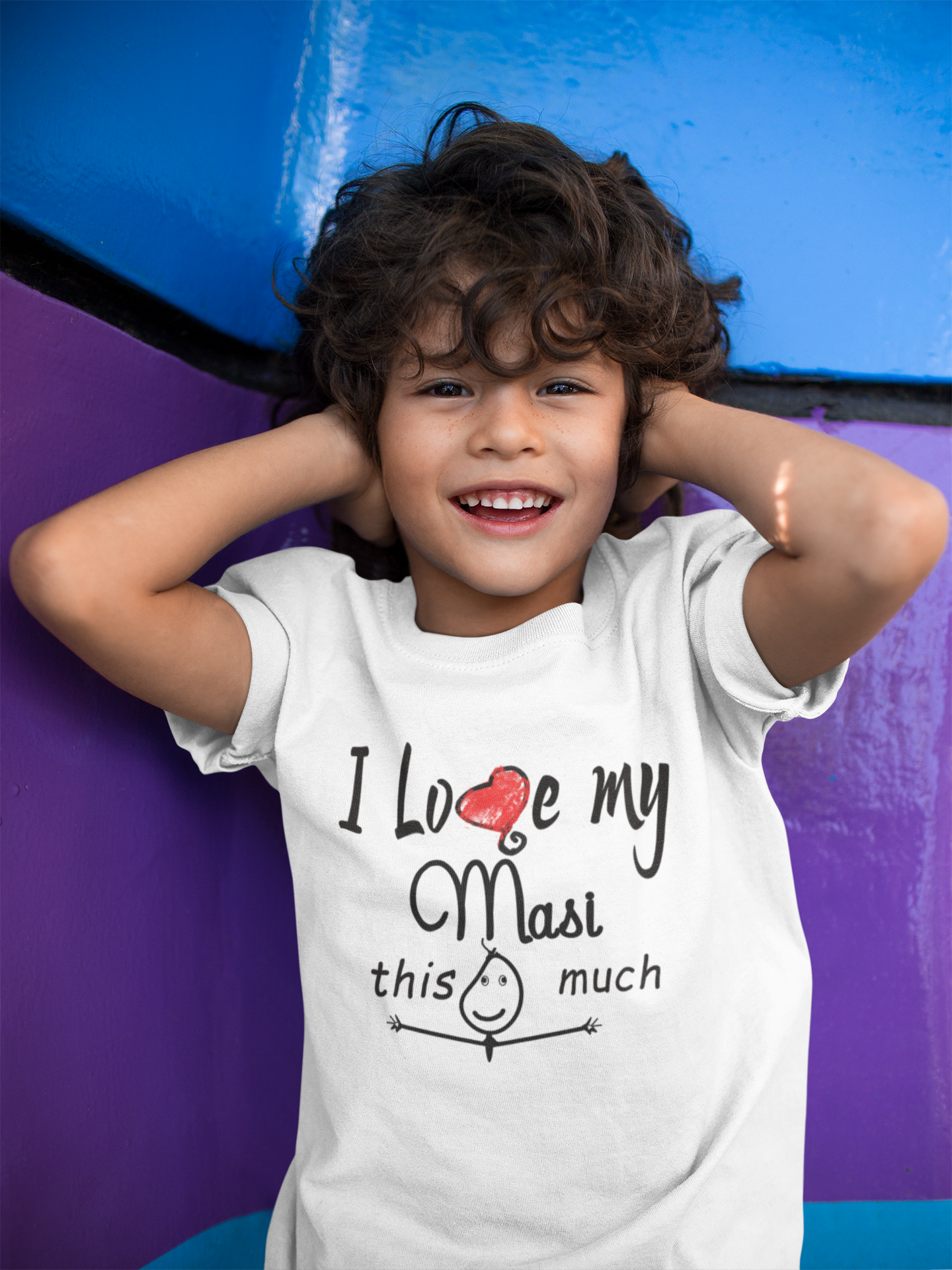 I Love My Masi Half Sleeves T-Shirt for Boy-FunkyTeesClub