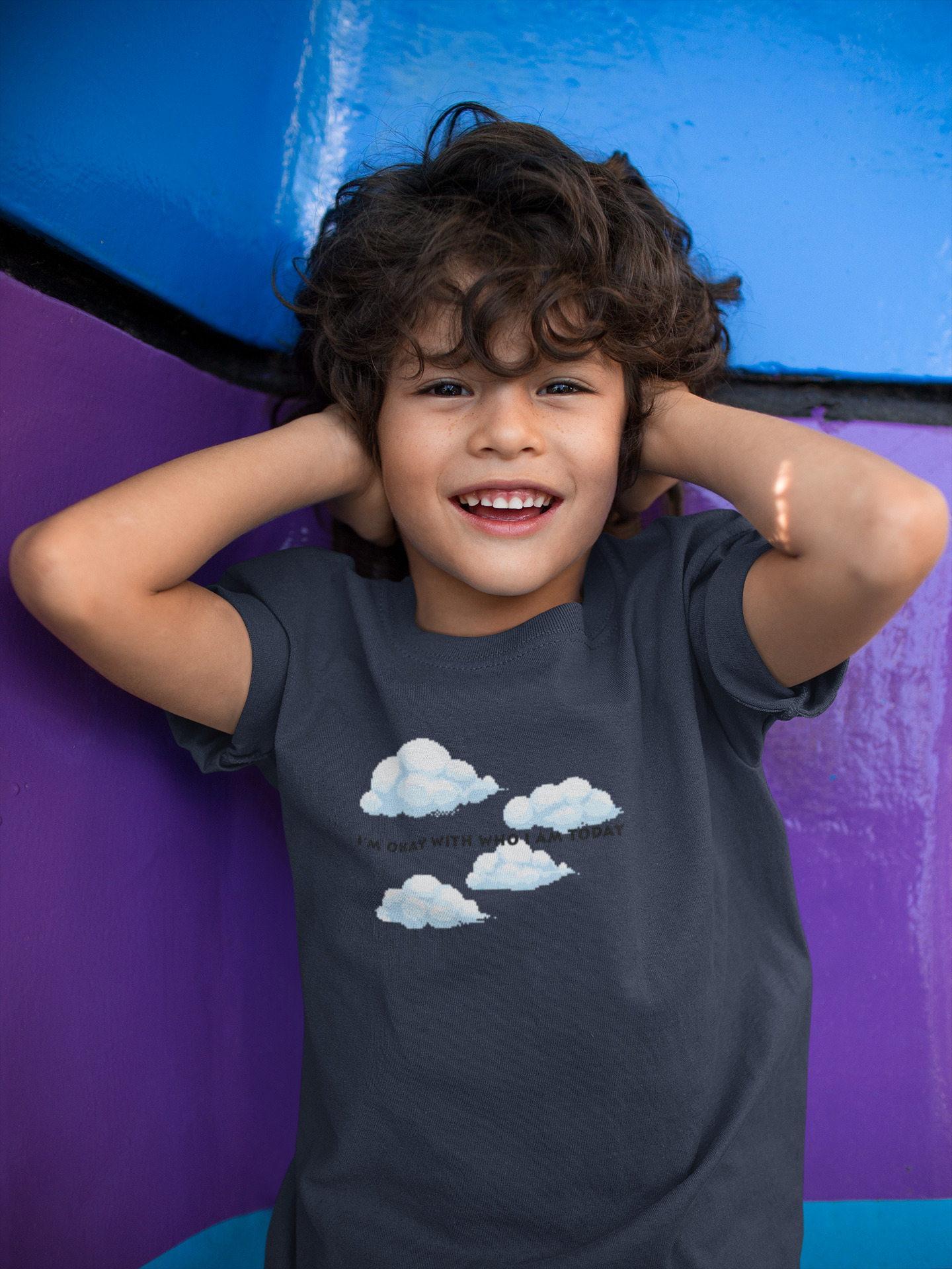 Its Okay Who I Am Today Minimals Half Sleeves T-Shirt for Boy-FunkyTeesClub