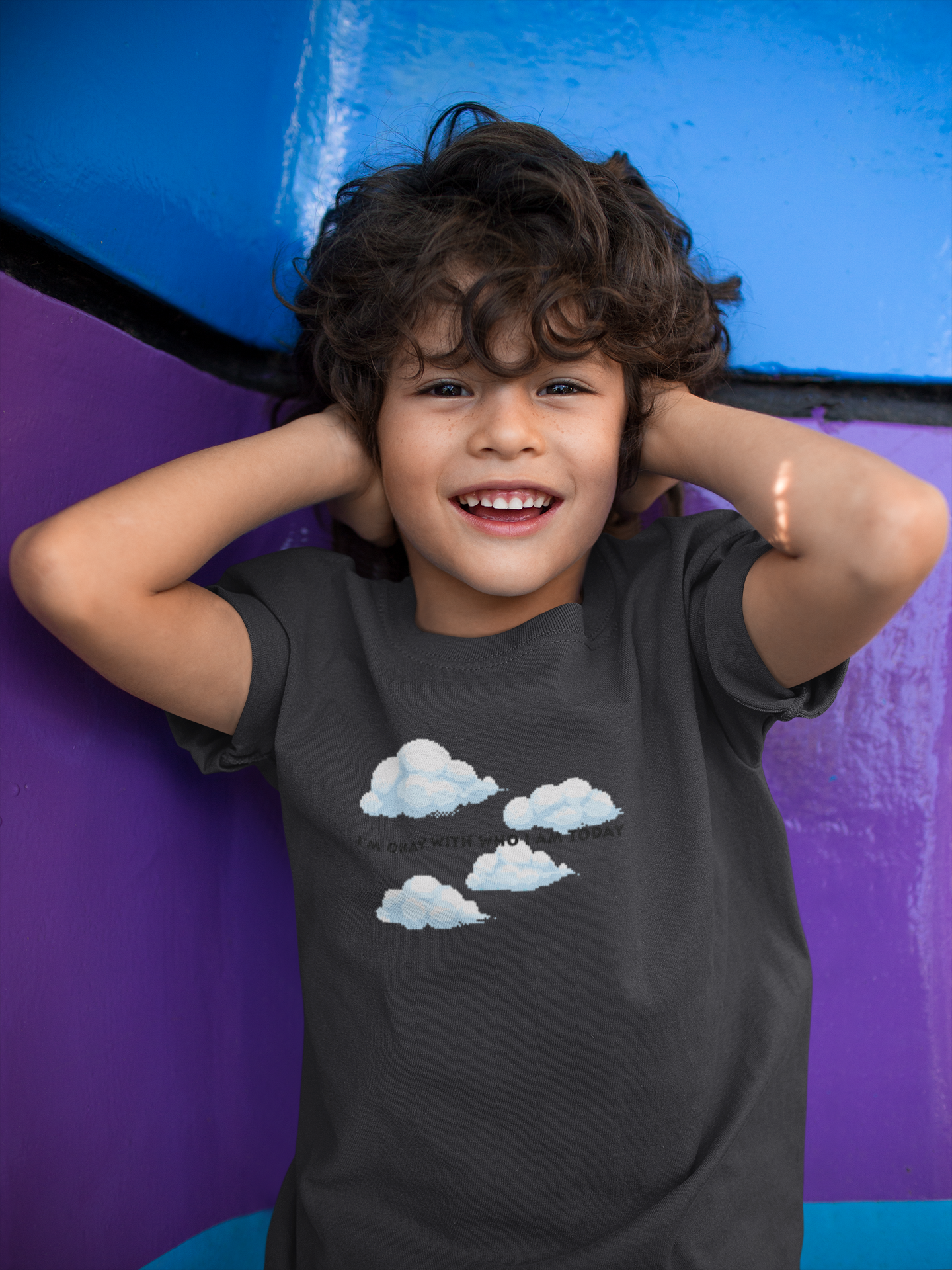 Its Okay Who I Am Today Minimals Half Sleeves T-Shirt for Boy-FunkyTeesClub