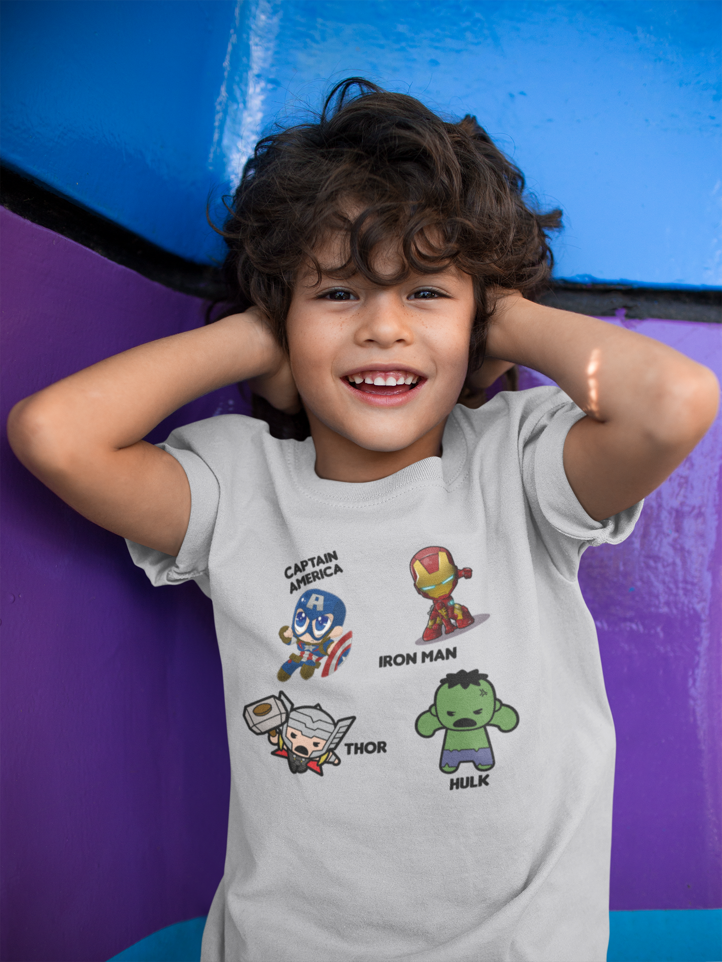 Super Heros Half Sleeves T-Shirt for Boy-FunkyTeesClub