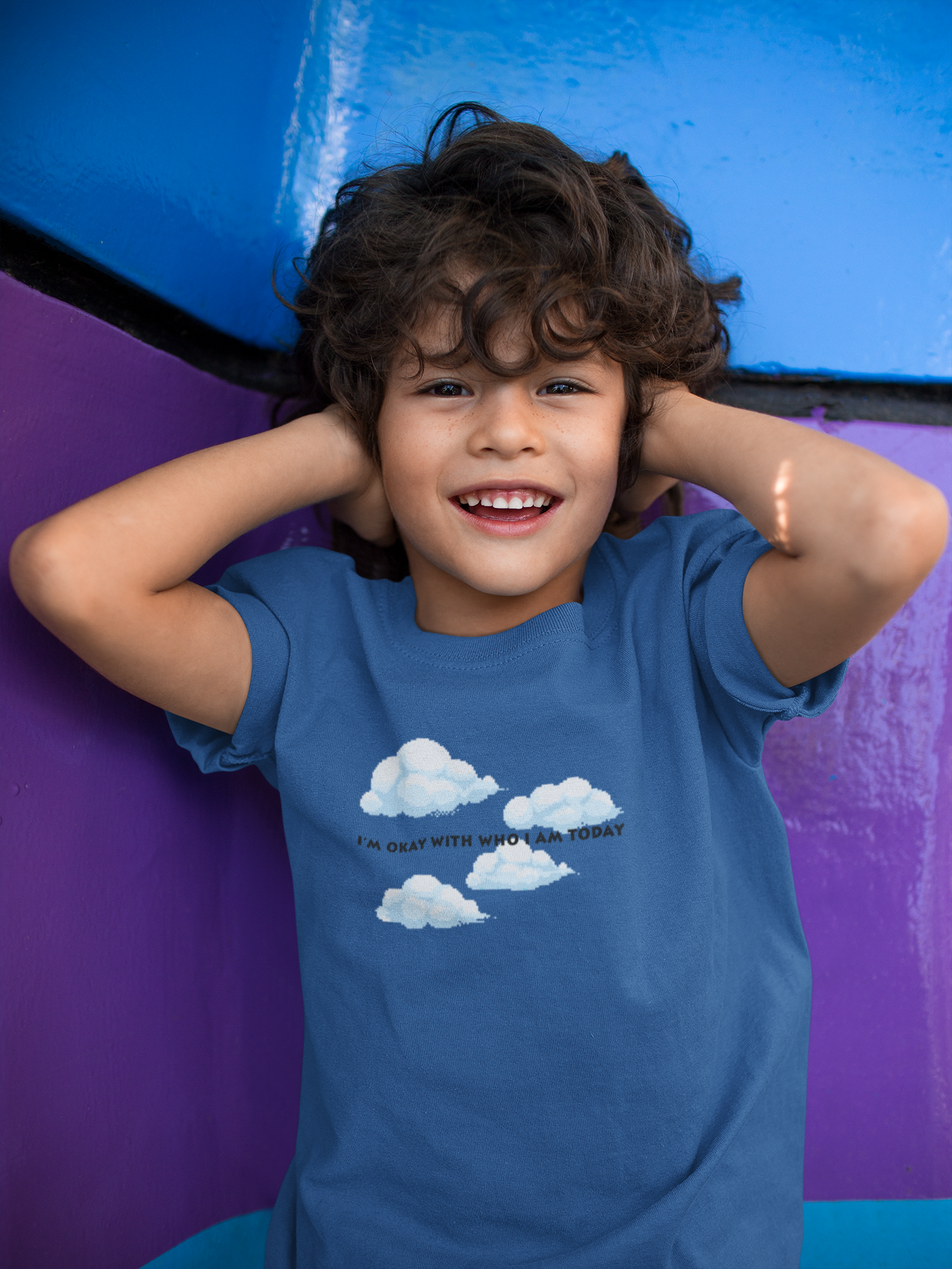 Its Okay Who I Am Today Minimals Half Sleeves T-Shirt for Boy-FunkyTeesClub