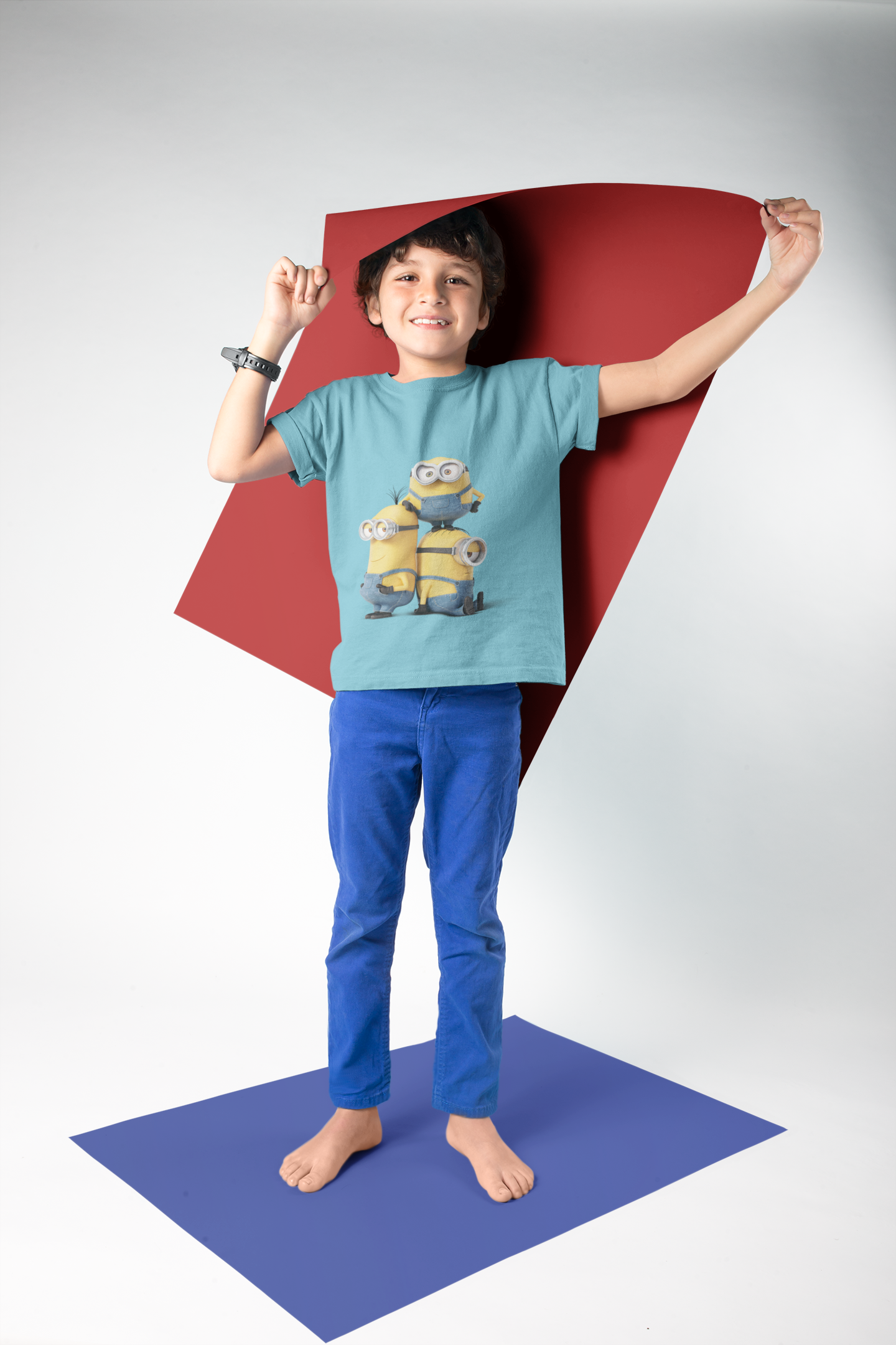 Cute Cartoon Half Sleeves T-Shirt for Boy-FunkyTeesClub
