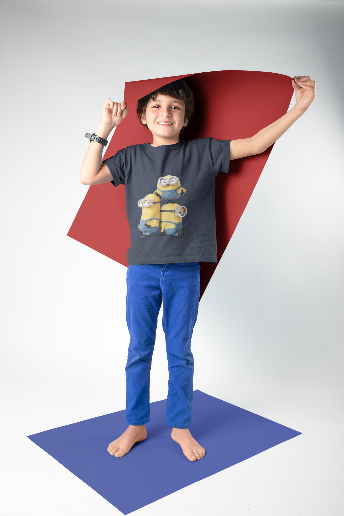 Cute Cartoon Half Sleeves T-Shirt for Boy-FunkyTeesClub