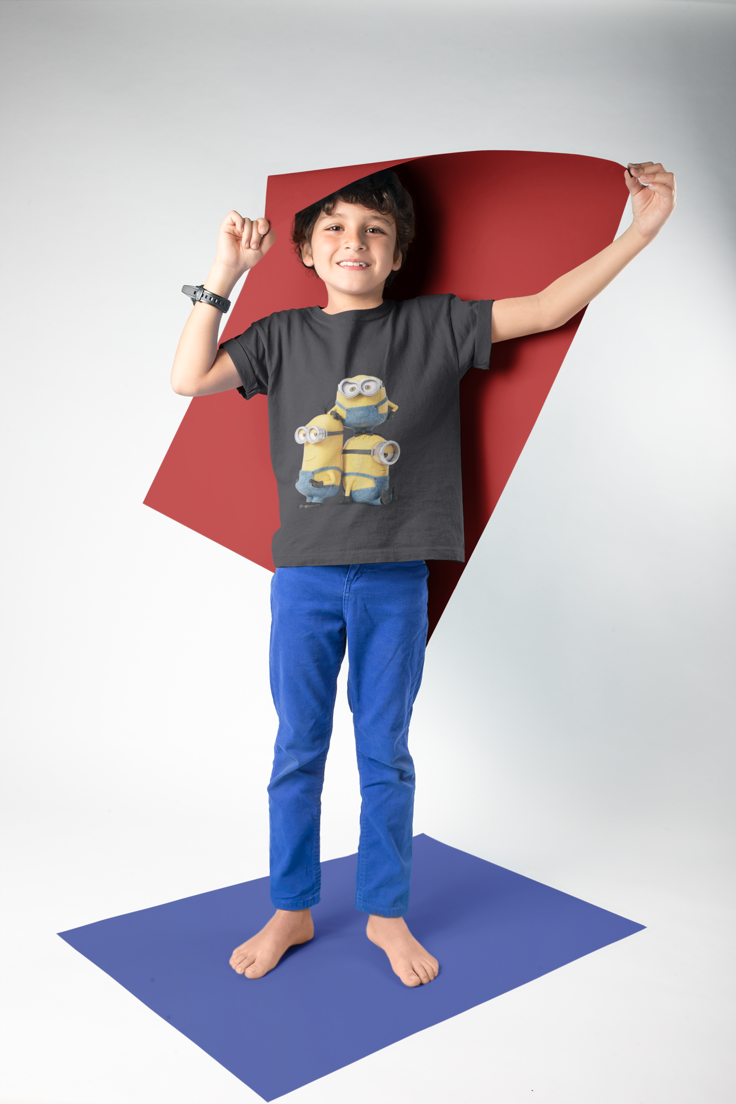 Cute Cartoon Half Sleeves T-Shirt for Boy-FunkyTeesClub