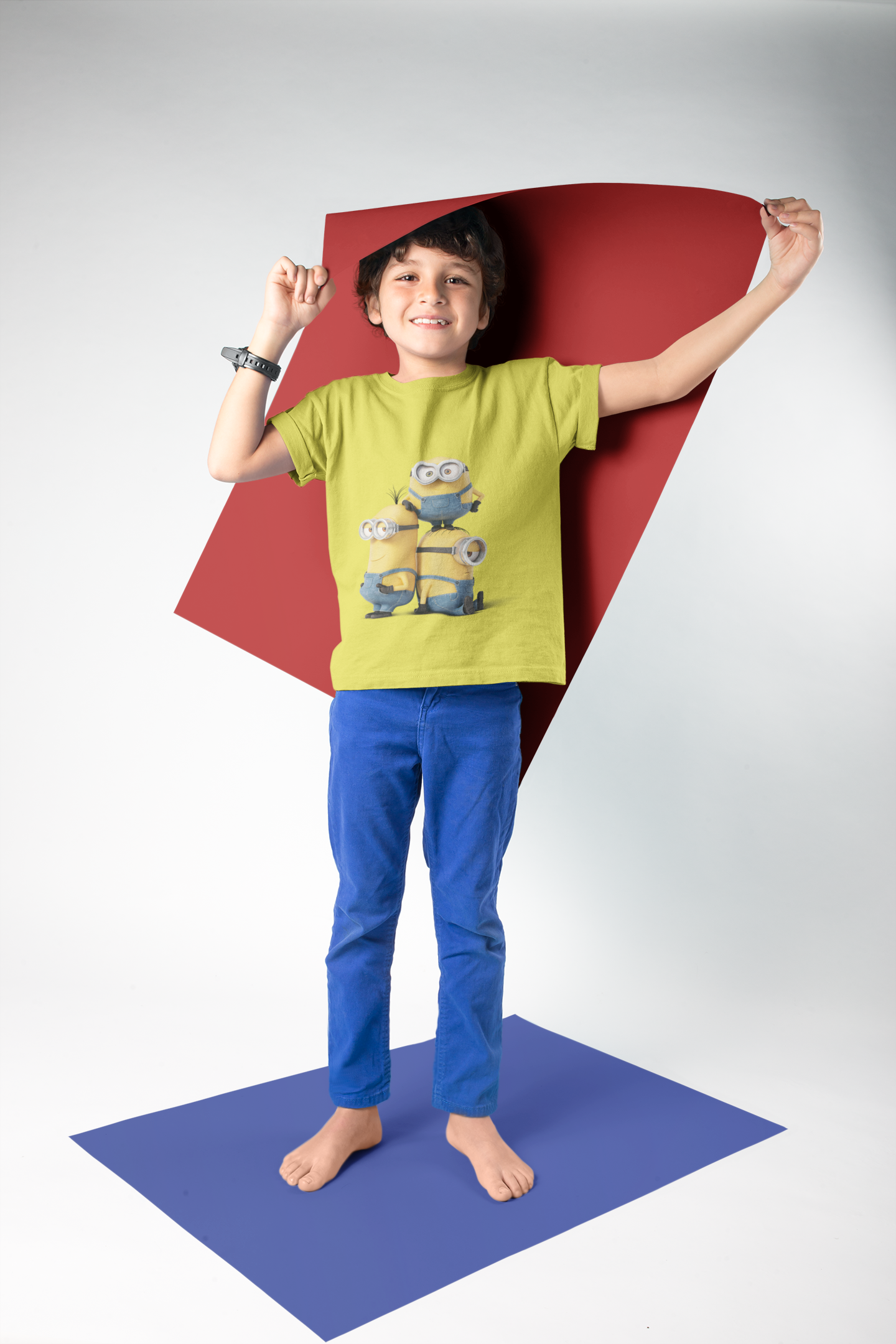 Cute Cartoon Half Sleeves T-Shirt for Boy-FunkyTeesClub