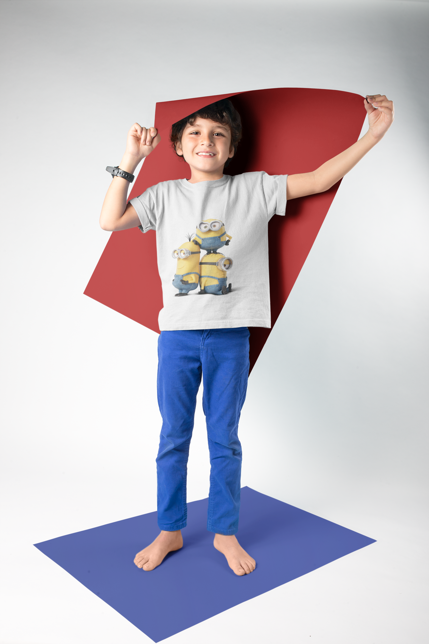 Cute Cartoon Half Sleeves T-Shirt for Boy-FunkyTeesClub