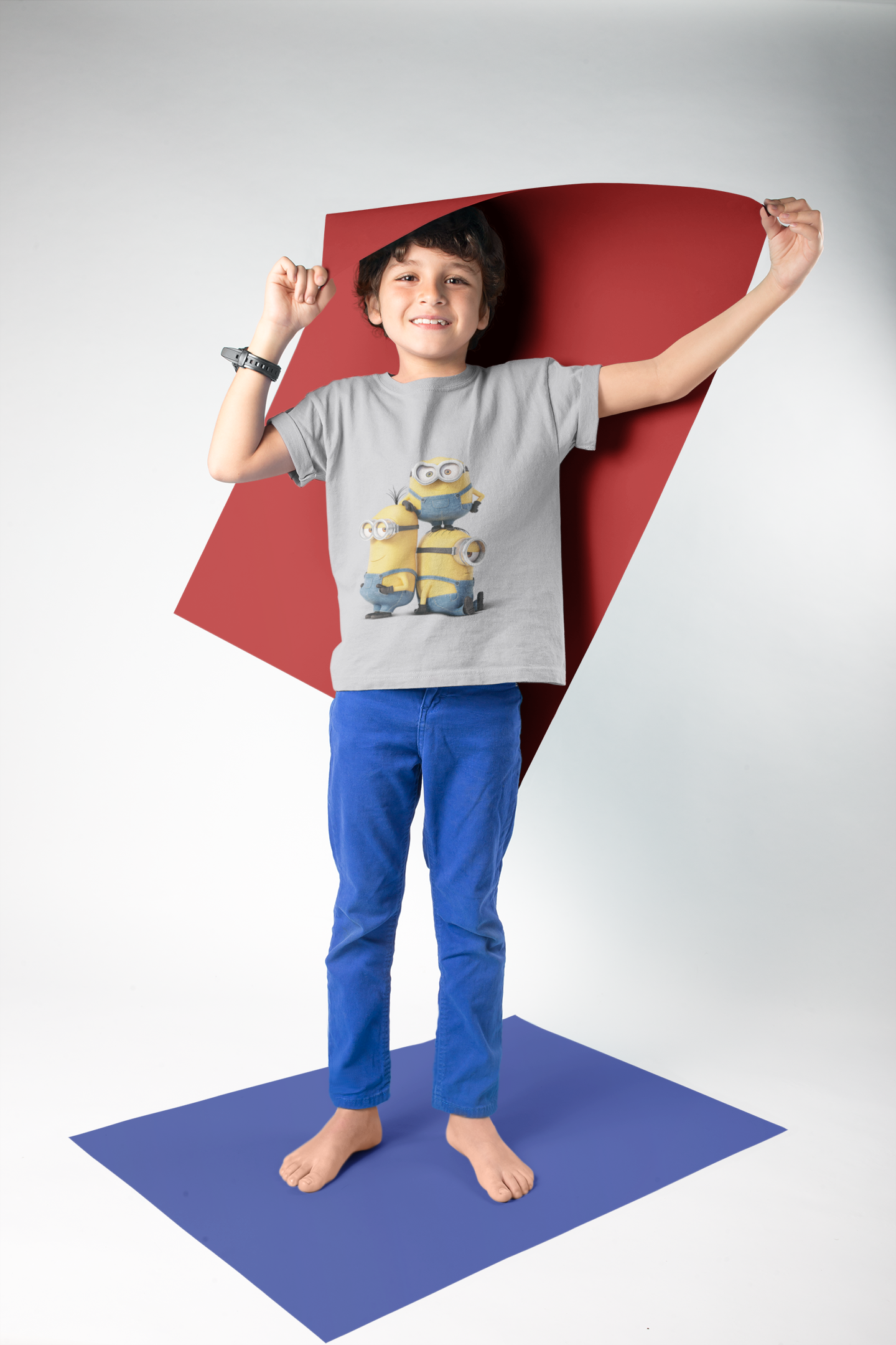 Cute Cartoon Half Sleeves T-Shirt for Boy-FunkyTeesClub