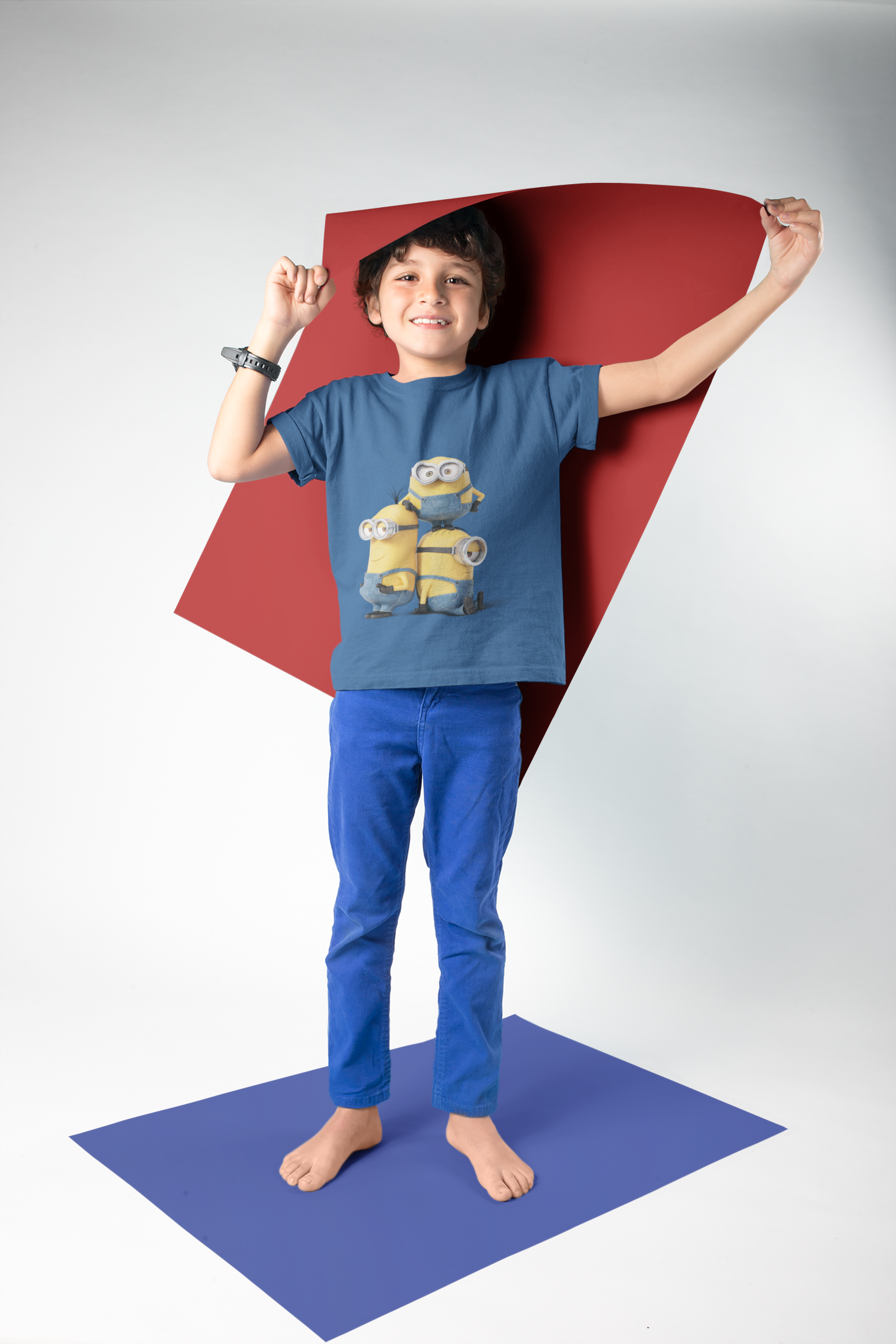 Cute Cartoon Half Sleeves T-Shirt for Boy-FunkyTeesClub