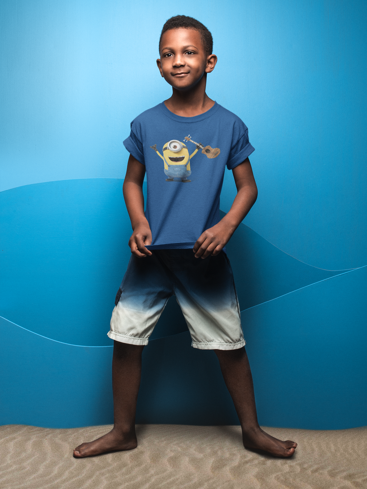 Cute Cartoon Half Sleeves T-Shirt for Boy-FunkyTeesClub
