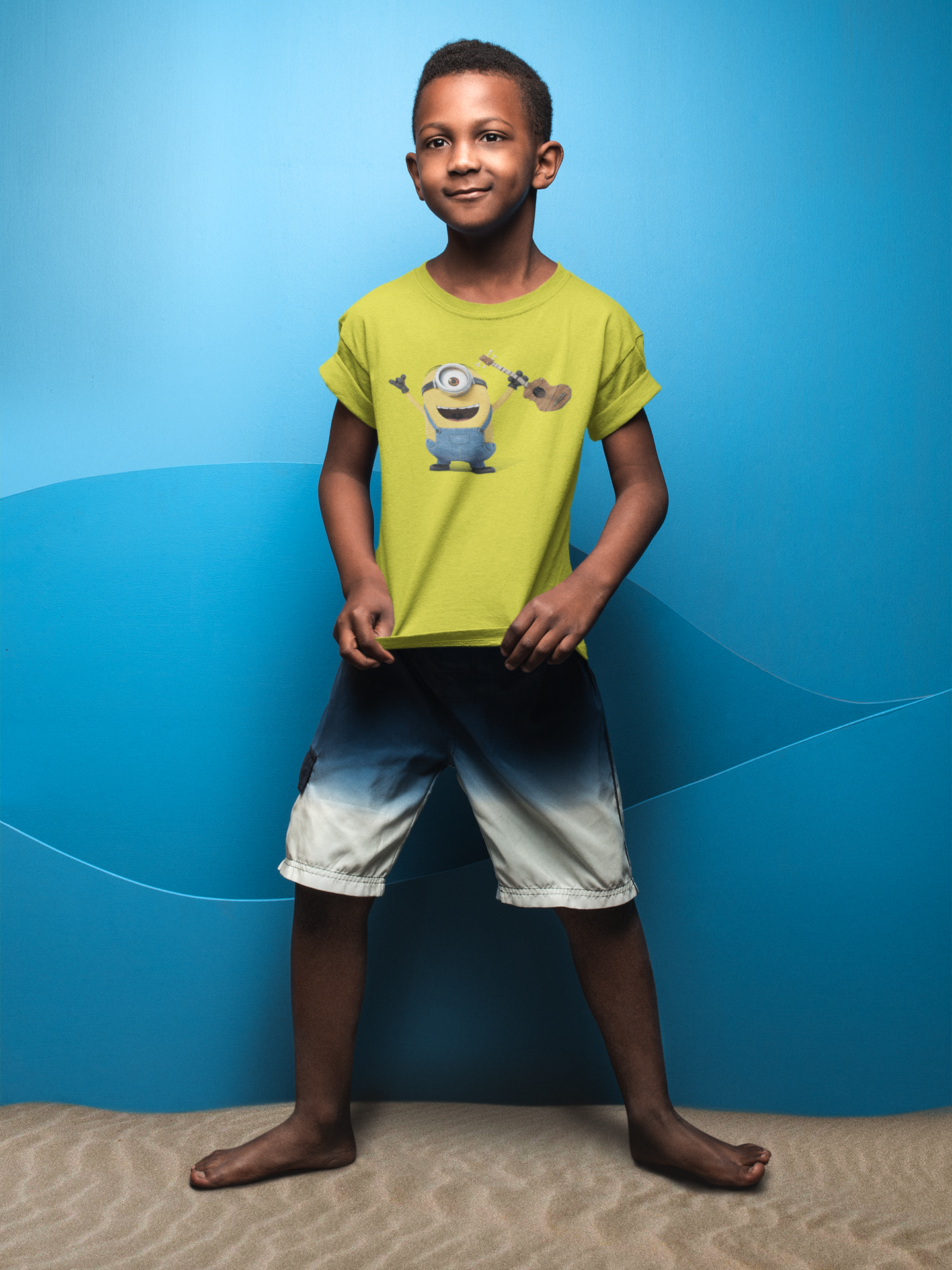 Cute Cartoon Half Sleeves T-Shirt for Boy-FunkyTeesClub