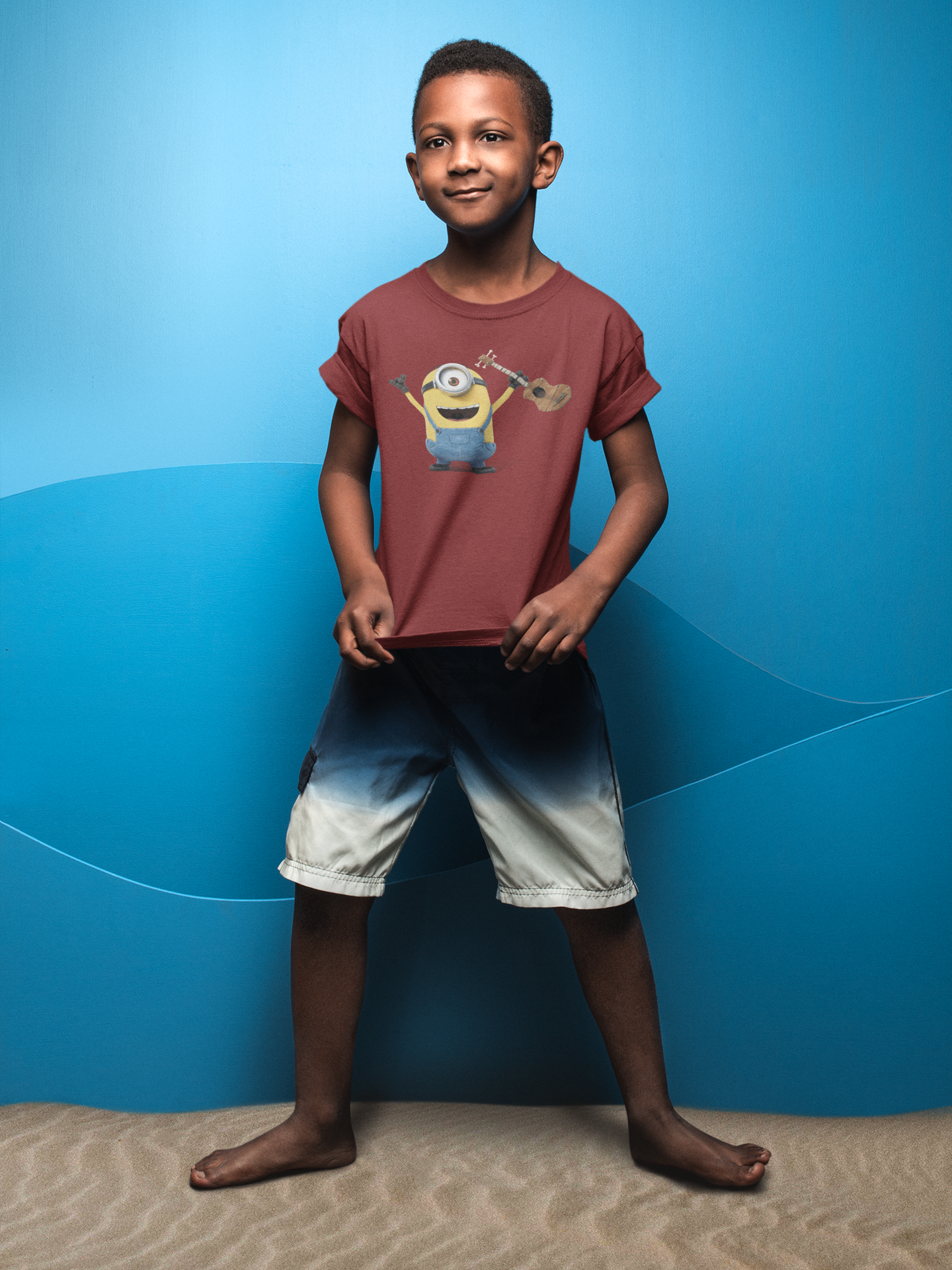 Cute Cartoon Half Sleeves T-Shirt for Boy-FunkyTeesClub