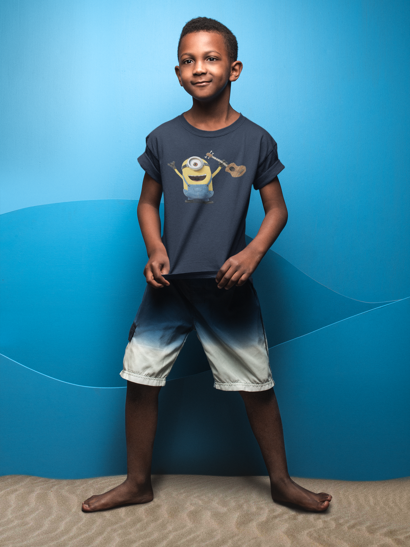 Cute Cartoon Half Sleeves T-Shirt for Boy-FunkyTeesClub