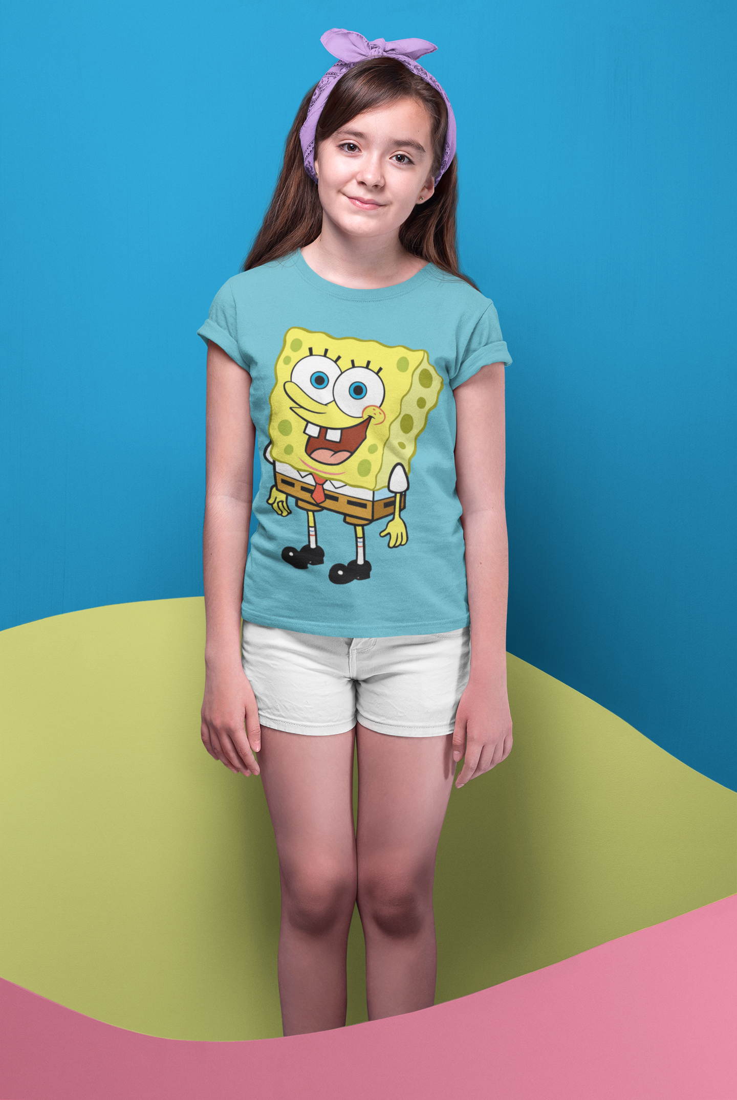 Cute Cartoon Half Sleeves T-Shirt For Girls -FunkyTeesClub