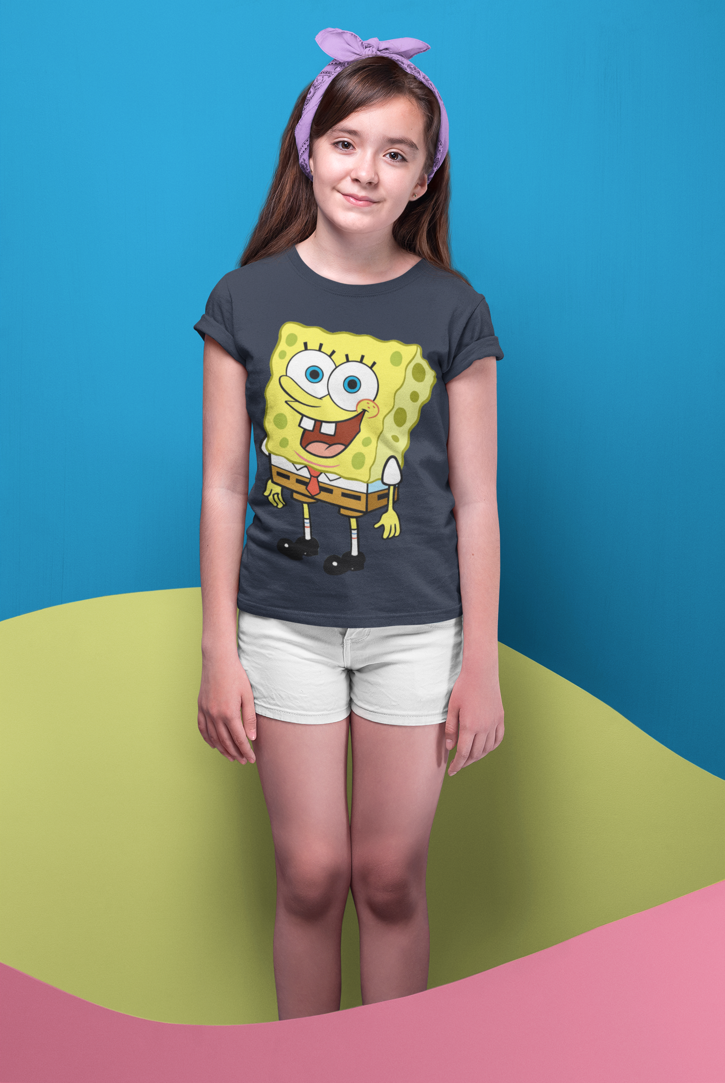 Cute Cartoon Half Sleeves T-Shirt For Girls -FunkyTeesClub