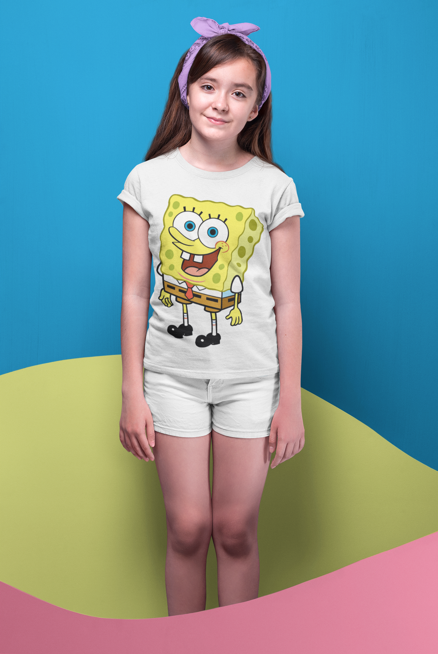 Cute Cartoon Half Sleeves T-Shirt For Girls -FunkyTeesClub