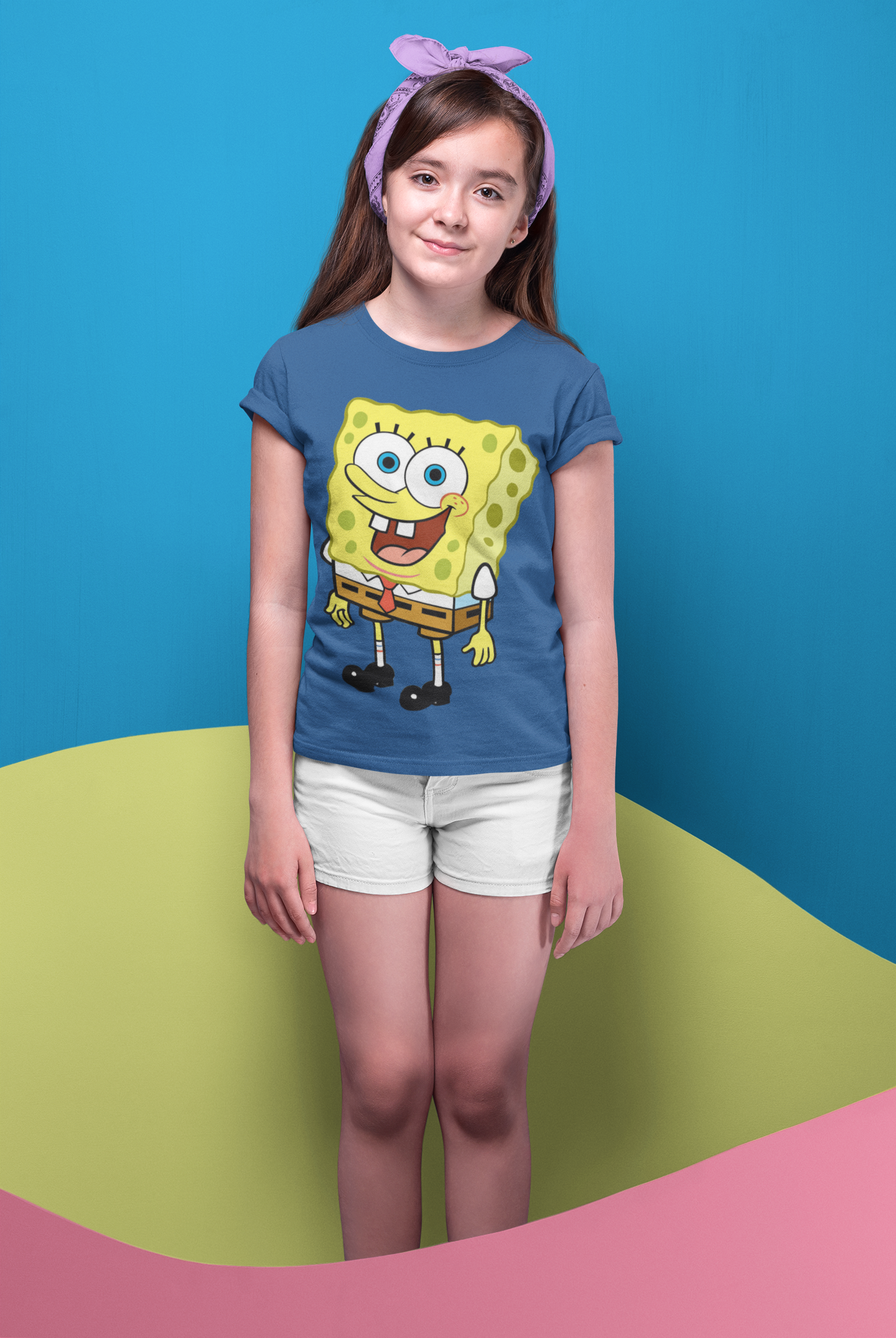 Cute Cartoon Half Sleeves T-Shirt For Girls -FunkyTeesClub