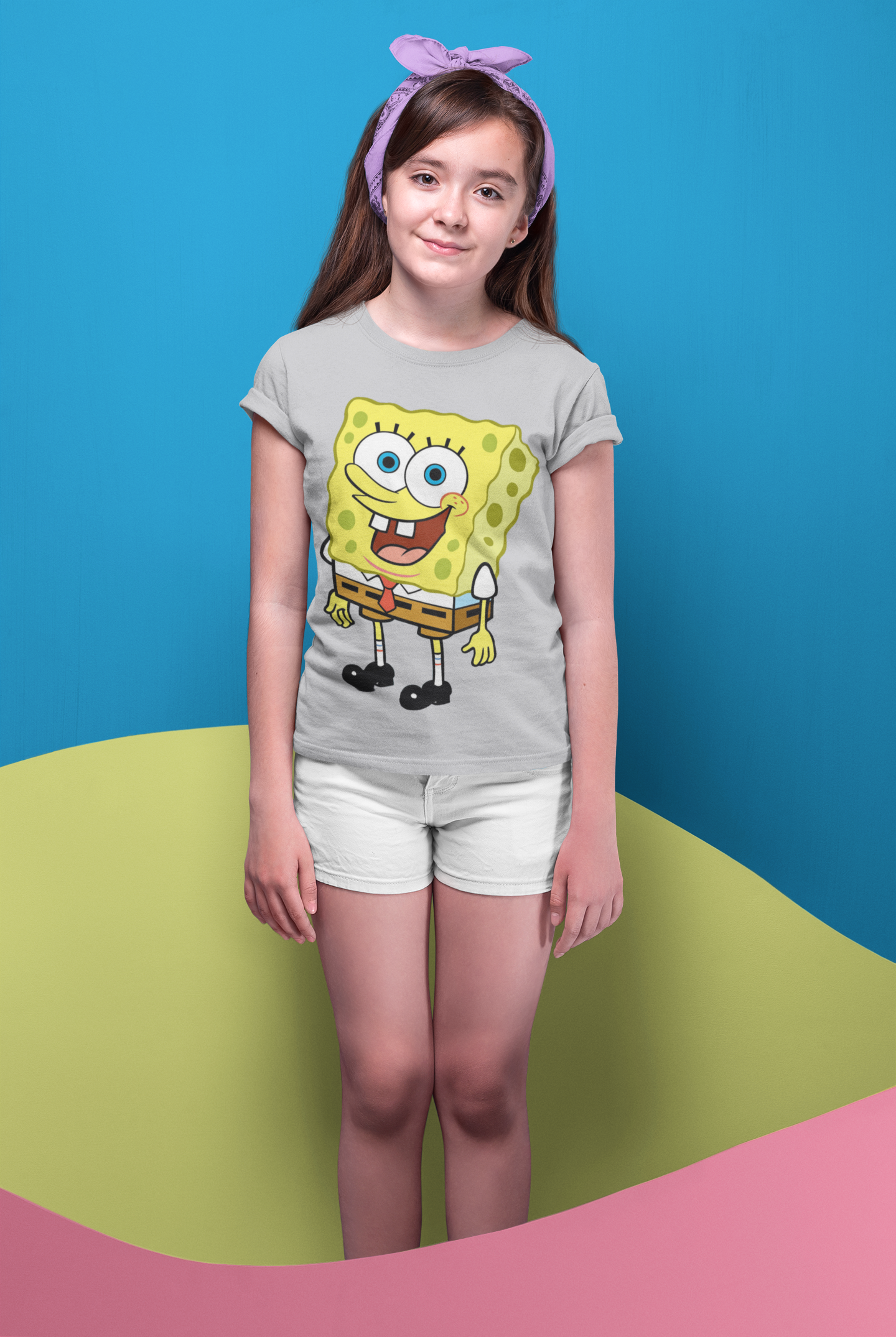 Cute Cartoon Half Sleeves T-Shirt For Girls -FunkyTeesClub