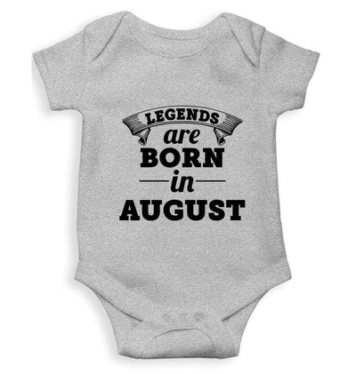 Legends are Born in August Rompers for Baby Girl- FunkyTradition FunkyTradition