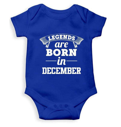Legends are Born in December Rompers for Baby Girl- FunkyTradition FunkyTradition