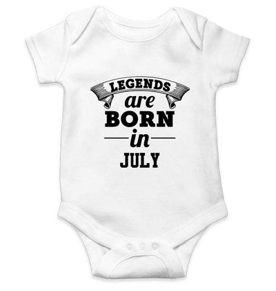 Legends are born in July Rompers for Baby Boy- FunkyTradition FunkyTradition