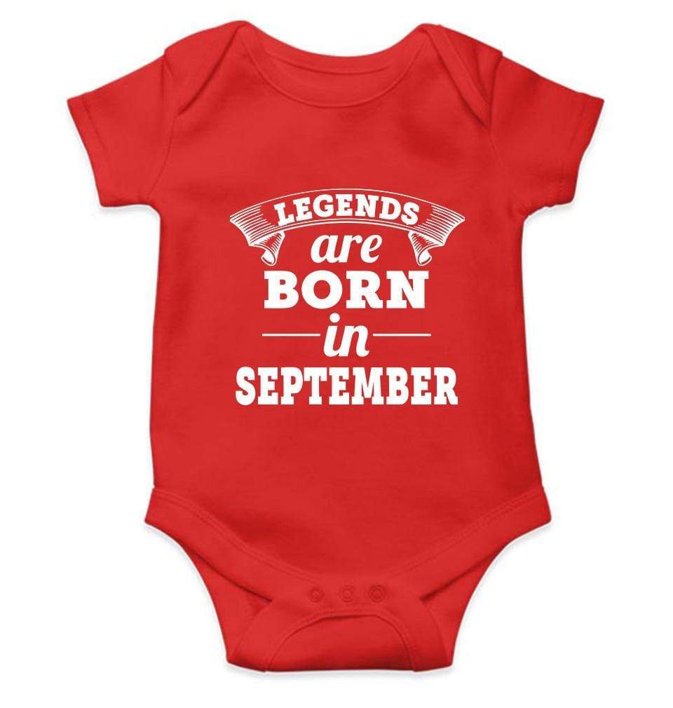 Legends are born in September Rompers for Baby Girl- FunkyTradition FunkyTradition
