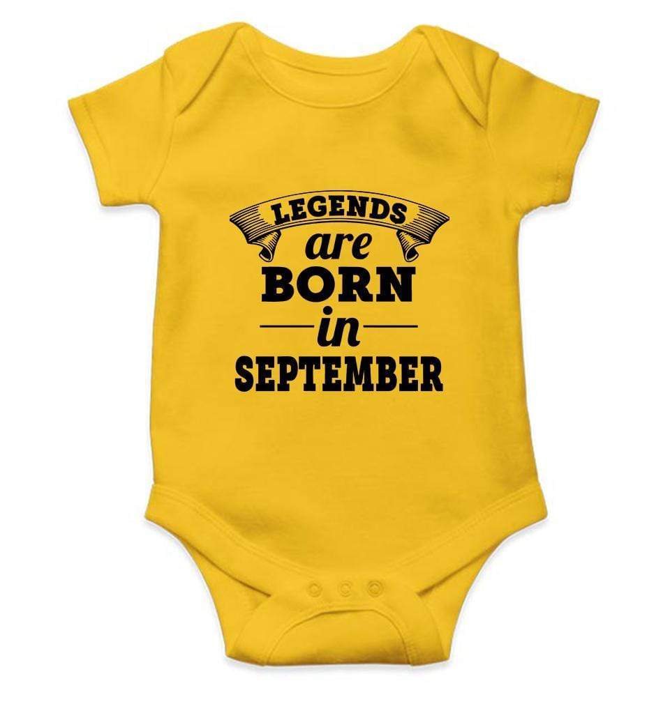 Legends are Born in September Rompers for Baby Girl- FunkyTradition FunkyTradition