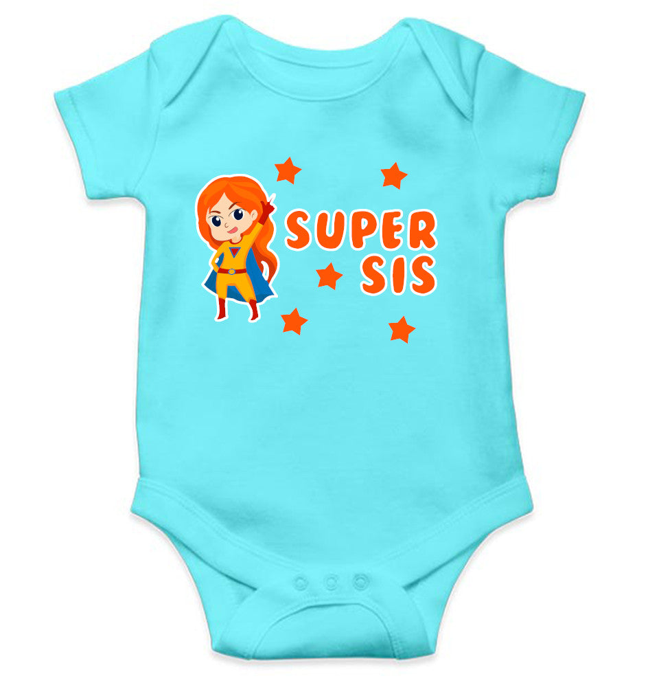 Super Sister Rakshabandhan Rompers for Baby Girl- FunkyTeesClub