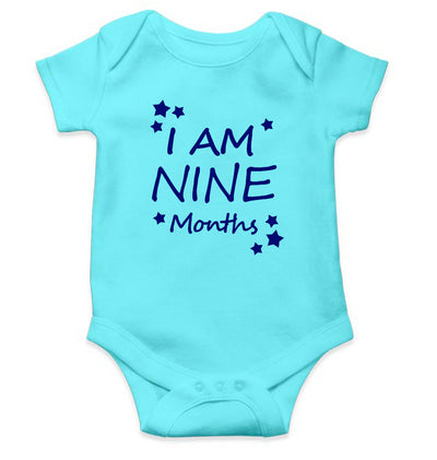 I Am Nine Months Rompers for Baby Girl- FunkyTeesClub