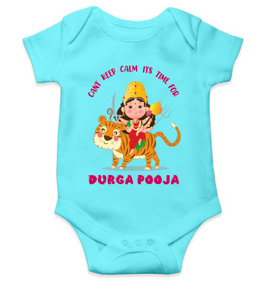 Can't Keep Calm It's Time For Durga Pooja Navratri Rompers for Baby Girl- FunkyTeesClub