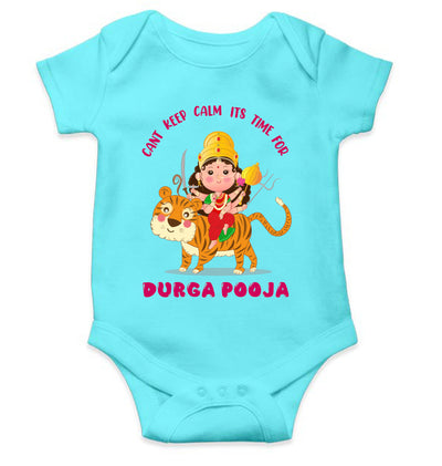 Can't Keep Calm It's Time For Durga Pooja Navratri Rompers for Baby Girl- FunkyTeesClub