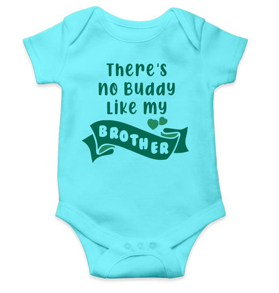 There Is No Buddy Like My Brother Rakshabandhan Rompers for Baby Girl- FunkyTeesClub