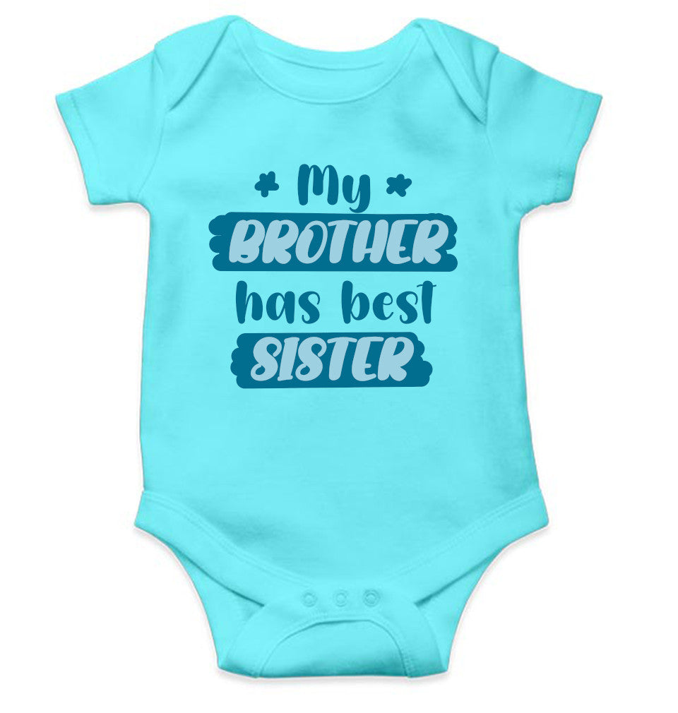 My Brother Has Best Sister Rakshabandhan Rompers for Baby Girl- FunkyTeesClub