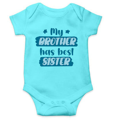 My Brother Has Best Sister Rakshabandhan Rompers for Baby Girl- FunkyTeesClub