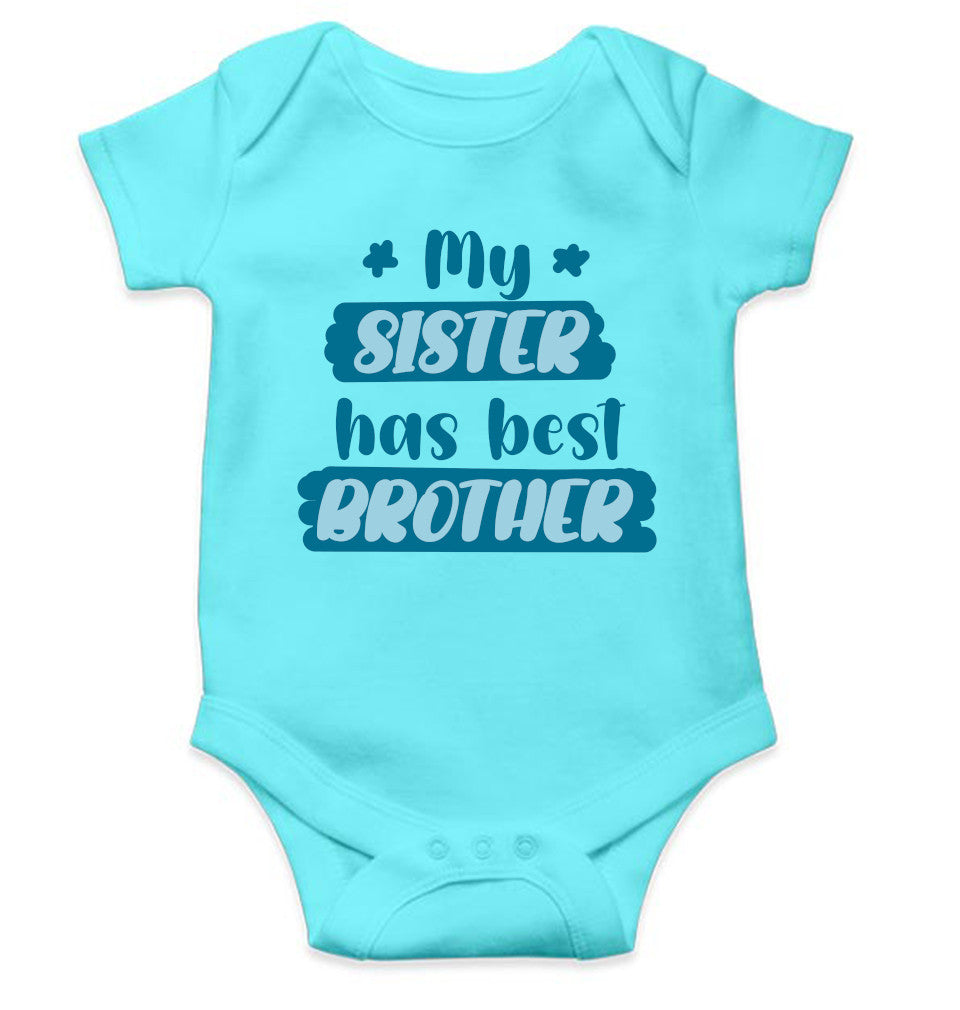 My Sister Has Best Brother Rakshabadhan Rompers for Baby Boy- FunkyTeesClub