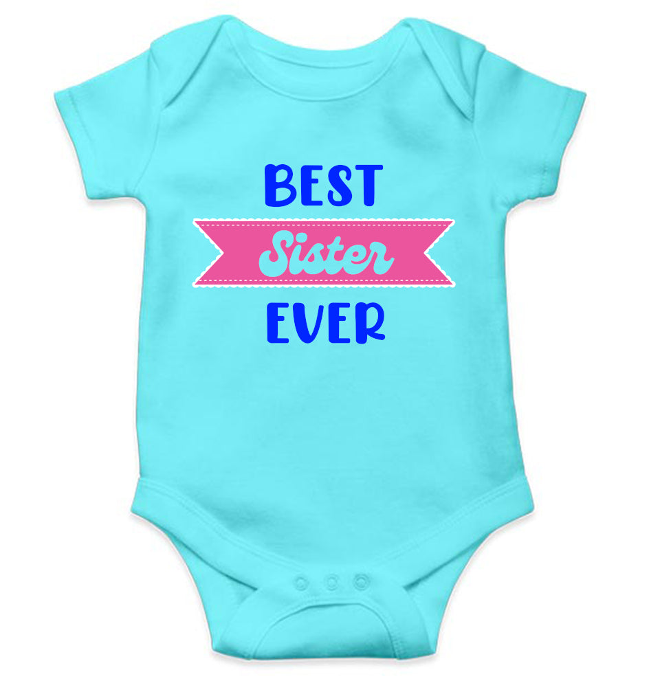 Best Sister Ever Rakshabandhan Rompers for Baby Girl- FunkyTeesClub