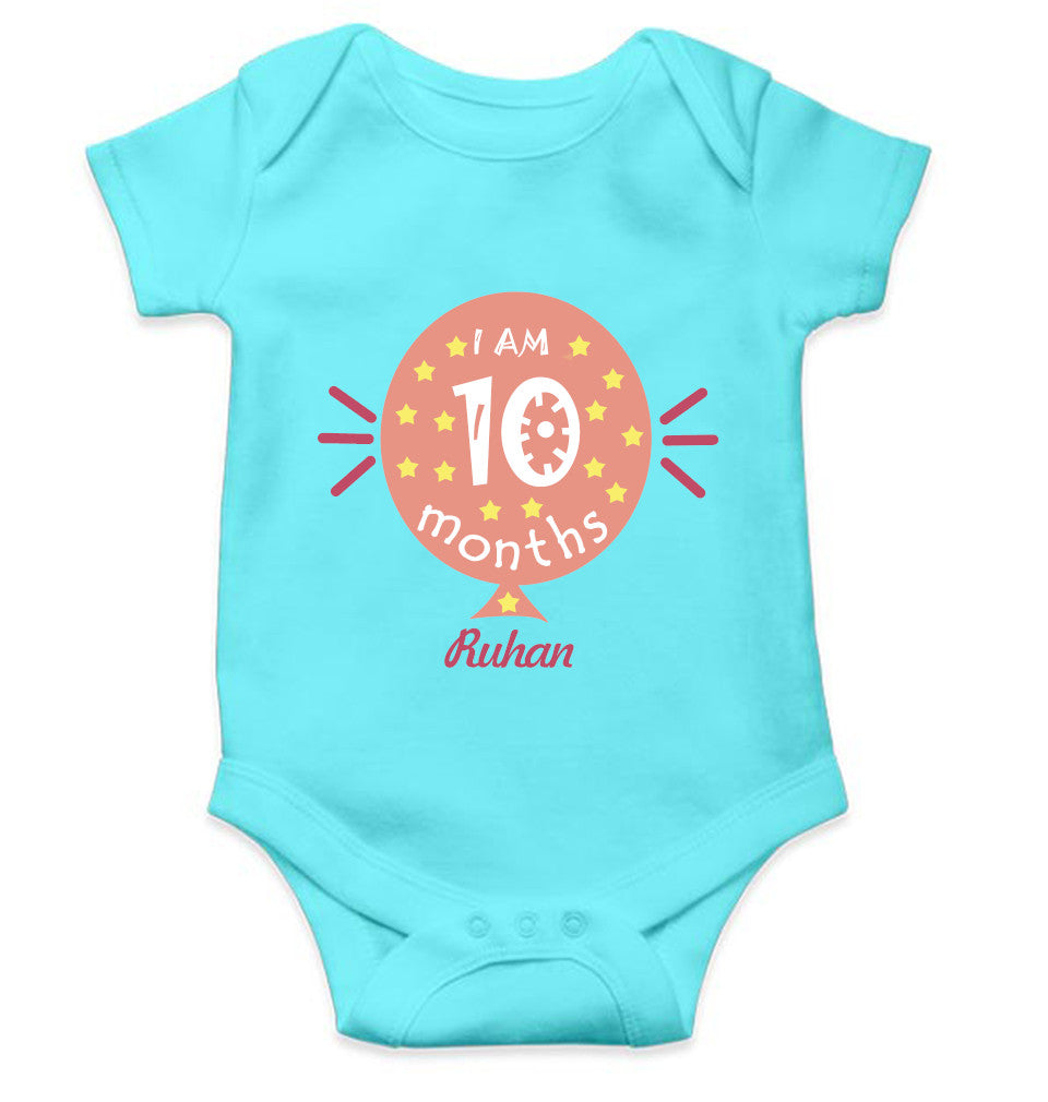 I Am Ten Months Rompers for Baby Boy- FunkyTeesClub