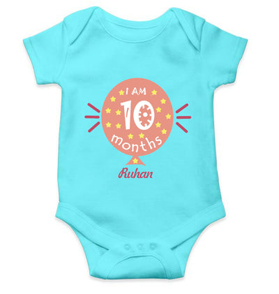 I Am Ten Months Rompers for Baby Boy- FunkyTeesClub