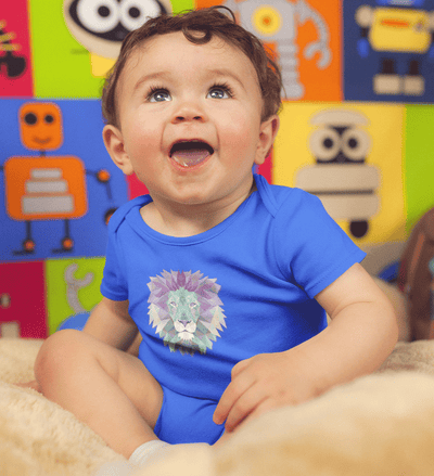 Lion Abstract Rompers for Baby Boy- FunkyTradition FunkyTradition