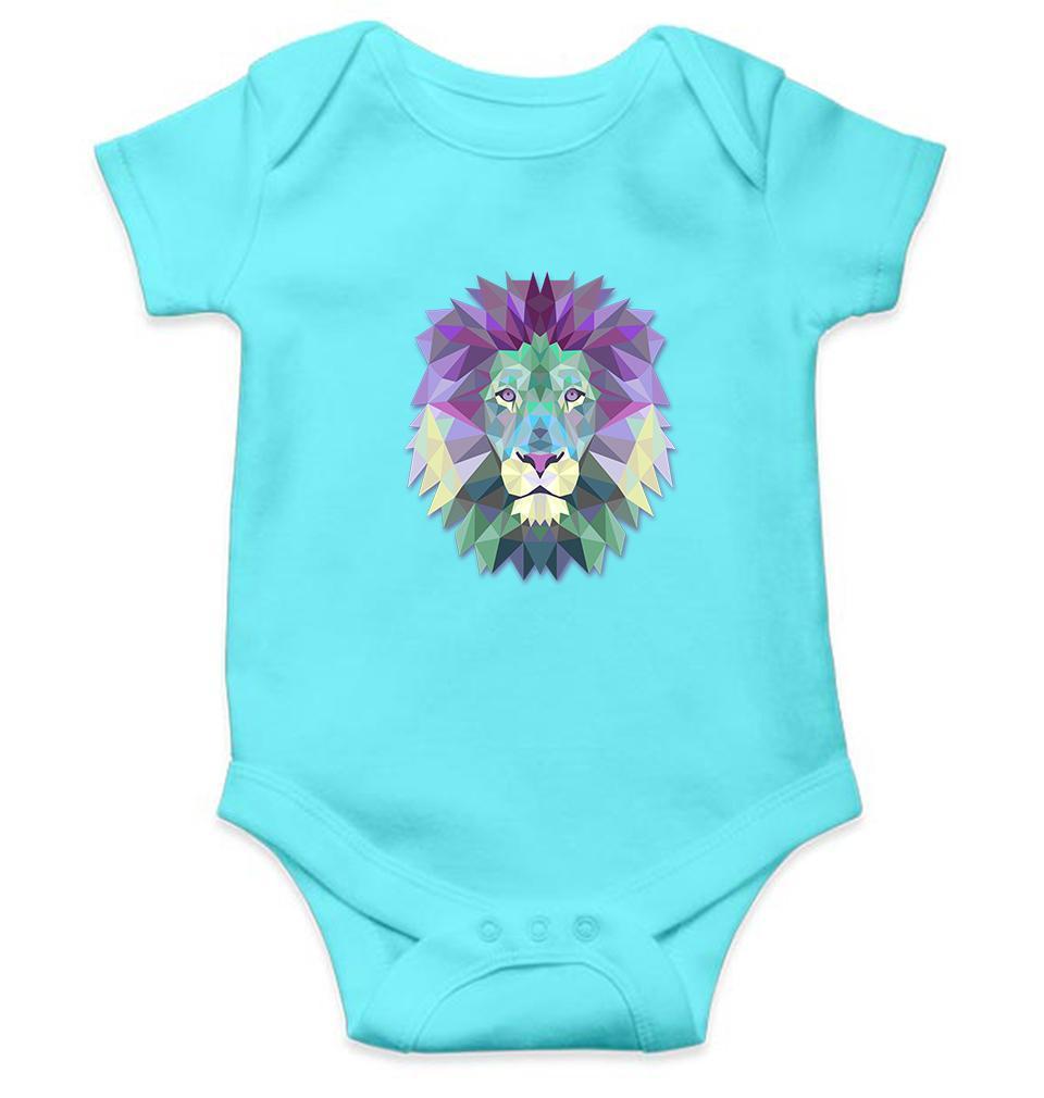Lion Abstract Rompers for Baby Girl- FunkyTradition FunkyTradition