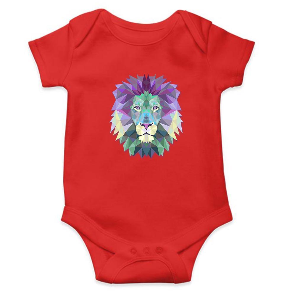 Lion Abstract Rompers for Baby Girl- FunkyTradition FunkyTradition