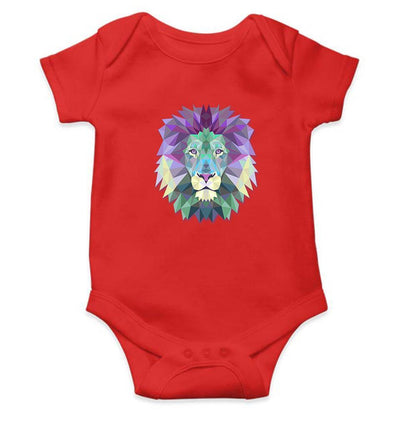 Lion Abstract Rompers for Baby Girl- FunkyTradition FunkyTradition