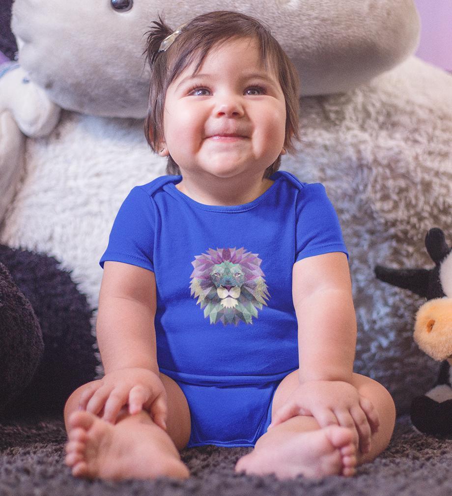 Lion Abstract Rompers for Baby Girl- FunkyTradition FunkyTradition