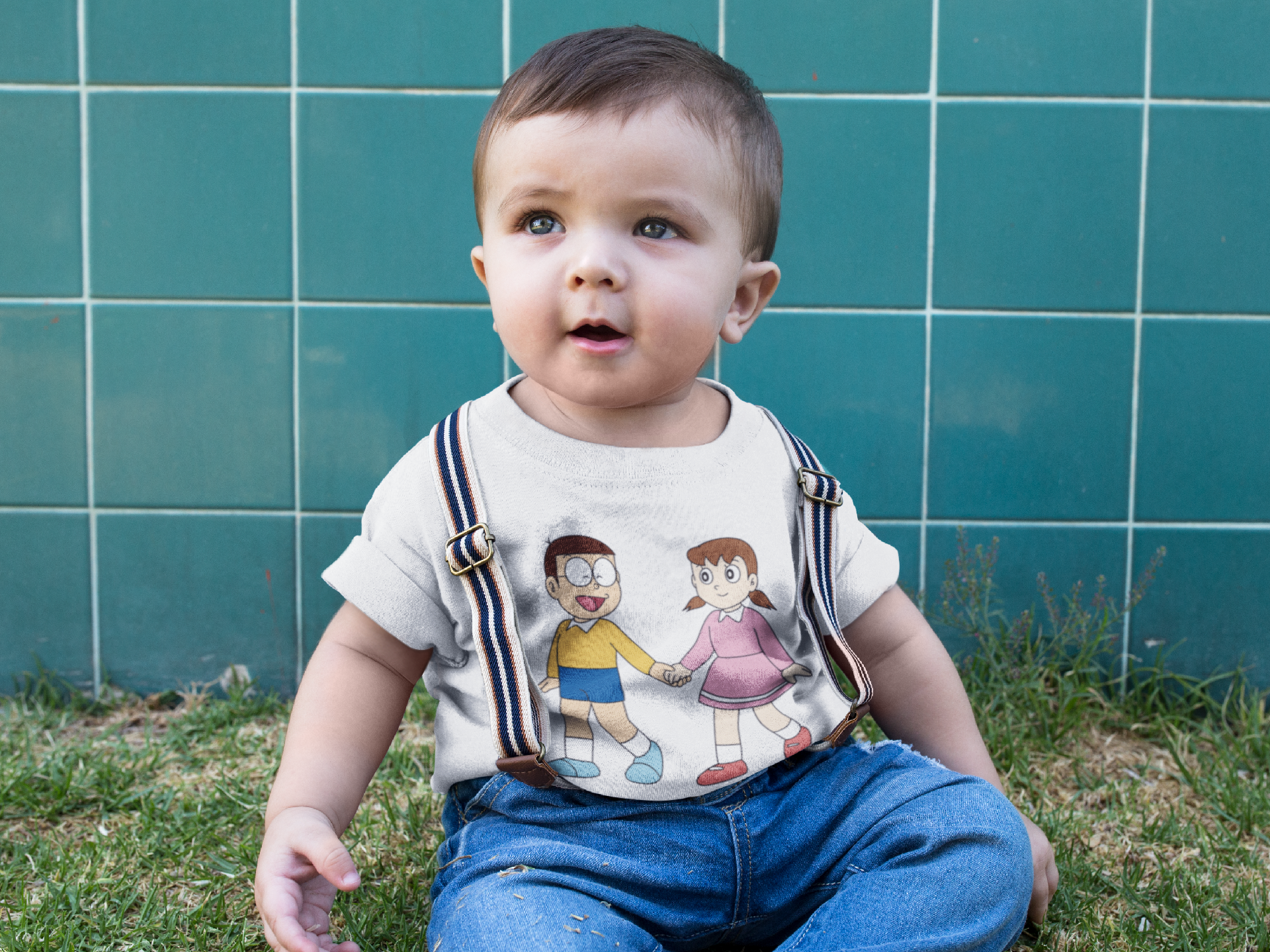 Cute Cartoon Half Sleeves T-Shirt for Boy-FunkyTeesClub