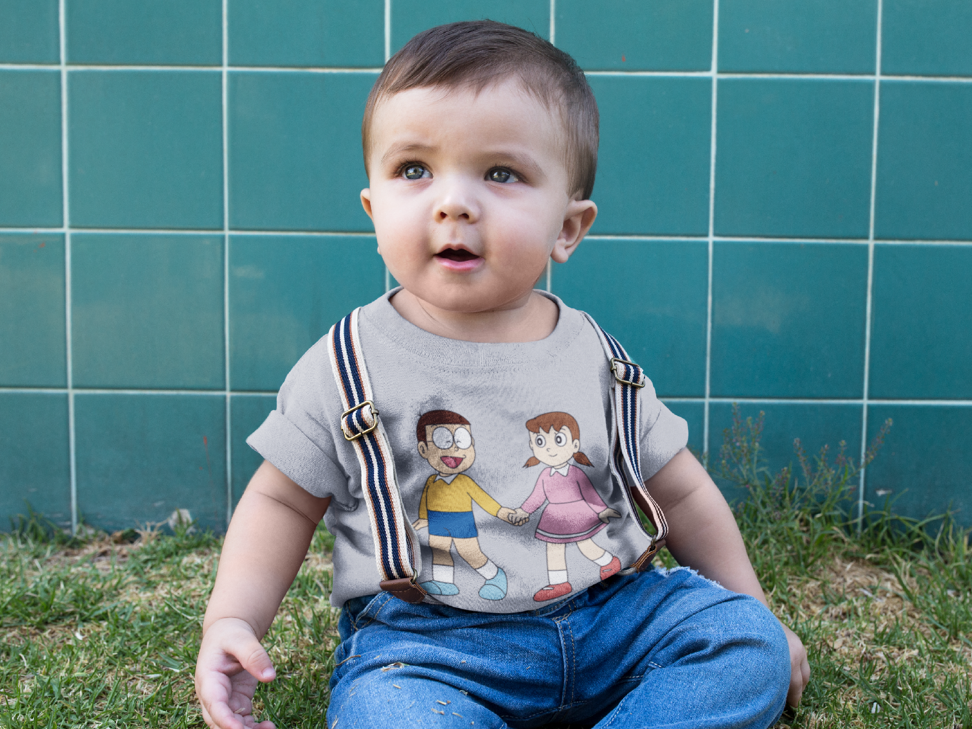 Cute Cartoon Half Sleeves T-Shirt for Boy-FunkyTeesClub