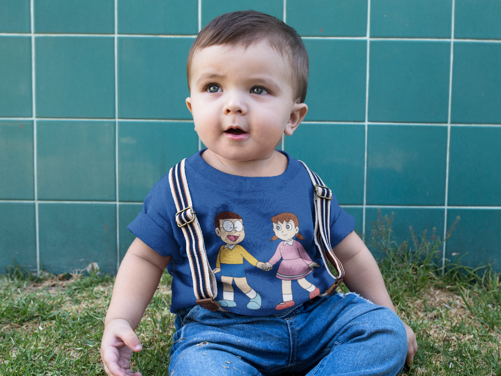 Cute Cartoon Half Sleeves T-Shirt for Boy-FunkyTeesClub