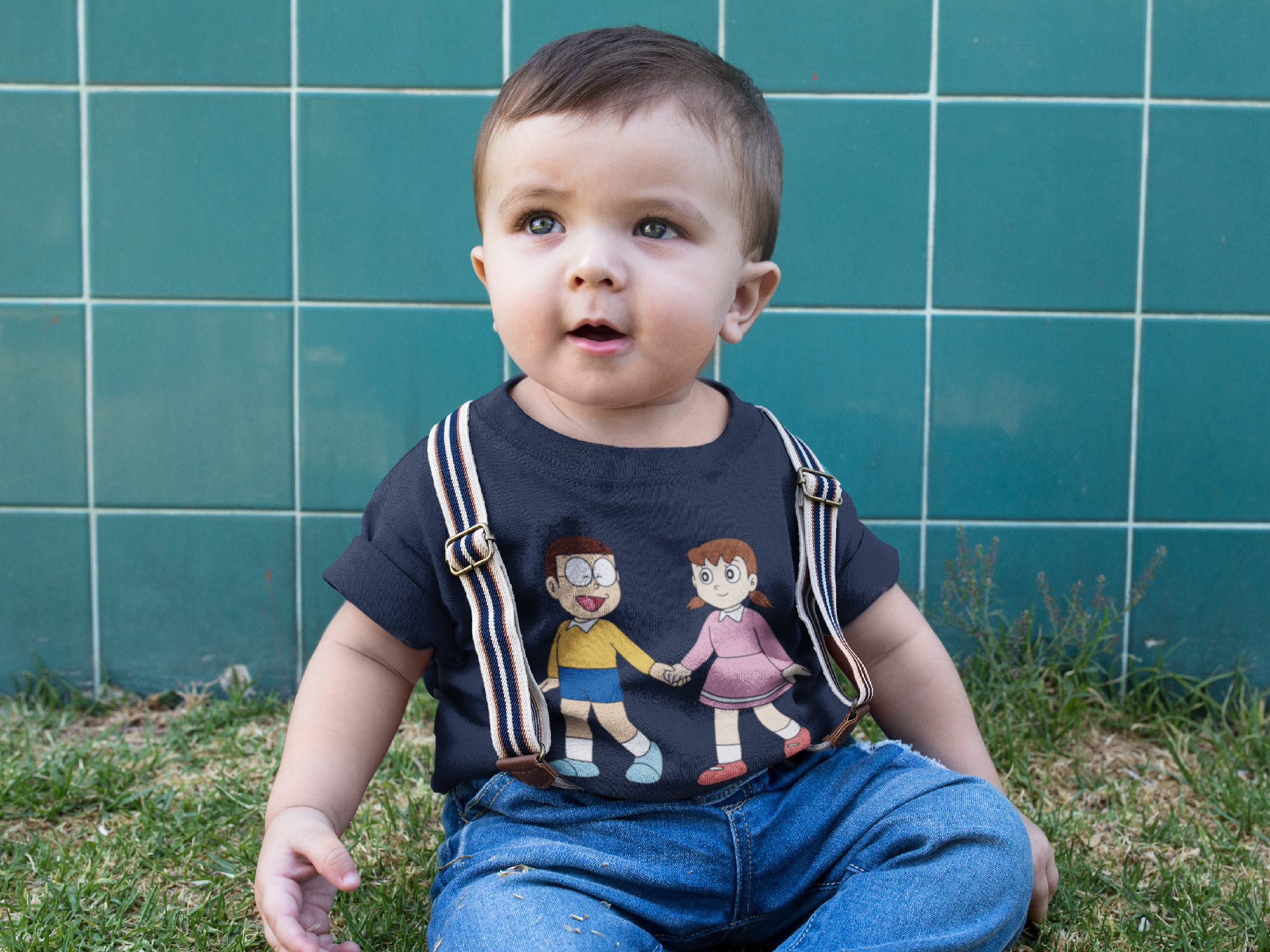 Cute Cartoon Half Sleeves T-Shirt for Boy-FunkyTeesClub