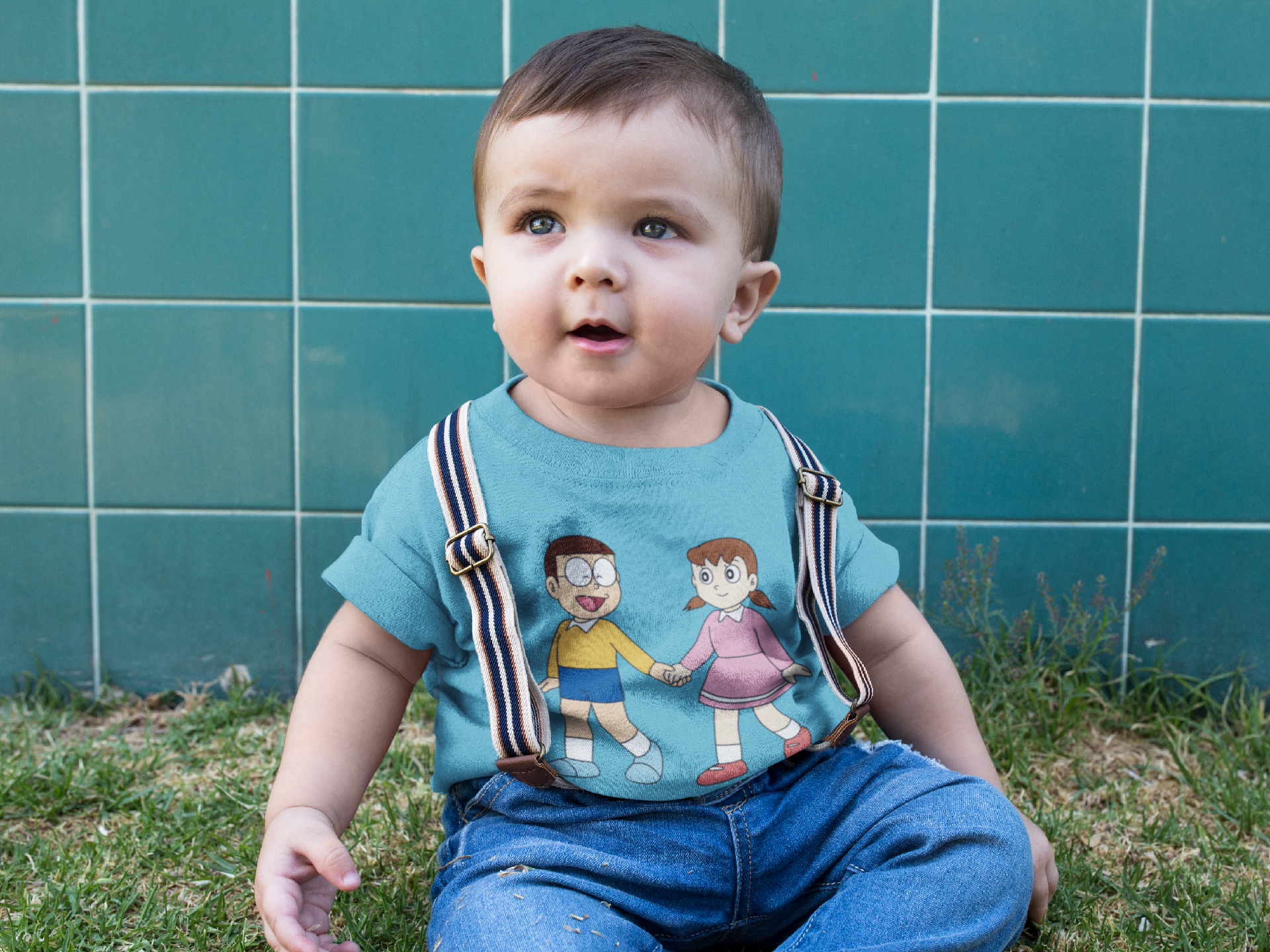 Cute Cartoon Half Sleeves T-Shirt for Boy-FunkyTeesClub