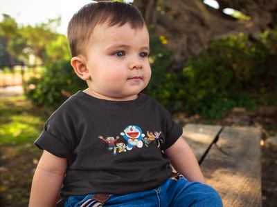Cute Cartoon Half Sleeves T-Shirt for Boy-FunkyTeesClub