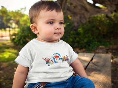 Cute Cartoon Half Sleeves T-Shirt for Boy-FunkyTeesClub