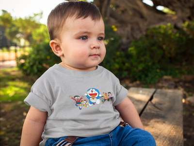 Cute Cartoon Half Sleeves T-Shirt for Boy-FunkyTeesClub